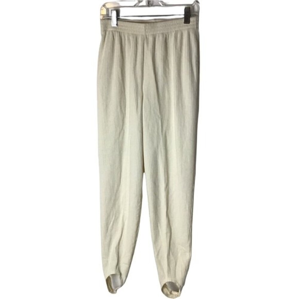 Liz  Claiborne LIZ & CO PETITE Stirrup Pants Cream Size Petite S